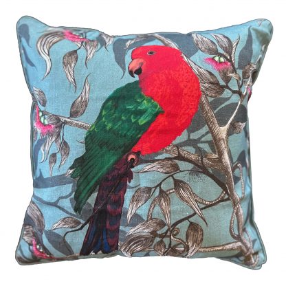 Beautiful Linen King Parrot Cushion Covers
