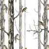 Our Linen birds in the woods - kookaburrais suitable for lampshades and cushions and curtains.