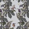 Our Kingfisher design is available as a wallpaper, furnishing fabric and linen. Designed and printed in Australia.
