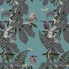 Our Kingfisher design is available as a wallpaper, furnishing fabric and linen. Designed and printed in Australia.