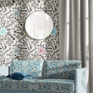 Beautiful fabric and wallpaper suitable for residential and commercial interiors.