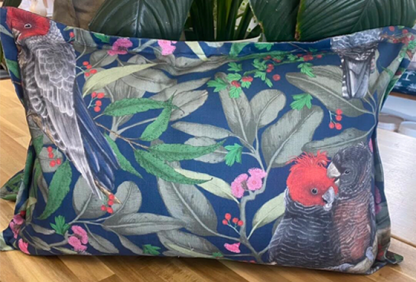 Interior scene showing Gang Gang cushion