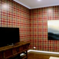 wallpaper - plaid - custom design