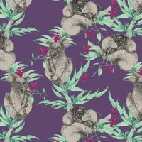 Koala and gumleaves pattern design for client
