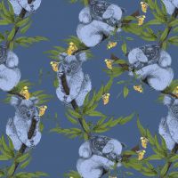 Koala and gumleaves pattern design for client